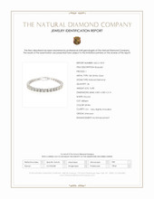 16.80&nbsp;Ct.Tw.Total Carat Weight Natural Diamond Tennis/Line Bracelet, 18K White Gold Scan Report