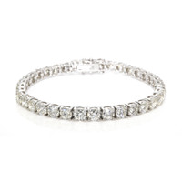 16.80 Ct.Tw.Total Carat Weight Natural Diamond Tennis/Line Bracelet, 18K White Gold Video