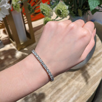 16.80 Ct.Tw.Total Carat Weight Natural Diamond Tennis/Line Bracelet, 18K White Gold Life Style