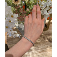 16.80&nbsp;Ct.Tw.Total Carat Weight Natural Diamond Tennis/Line Bracelet, 18K White Gold Life Style