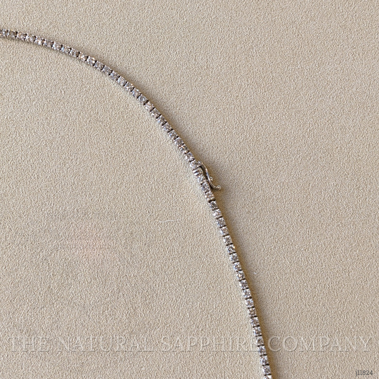 3.11 Ct. Blue Sapphire and Natural Diamond Pave Pendant, 14K White Gold