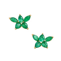 1.68 Ct.Tw. Emerald 14K Yellow Gold earring