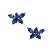 1.65 Ct.Tw. Sapphire 14K White Gold earring