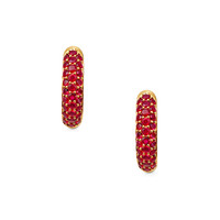 0.91 Ct.Tw. Ruby 14K Yellow Gold earring