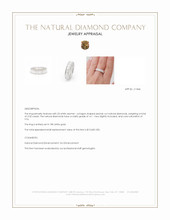 3.32 Ct. Natural Diamond Accent Stones Ring, 18K White Gold Appraisal