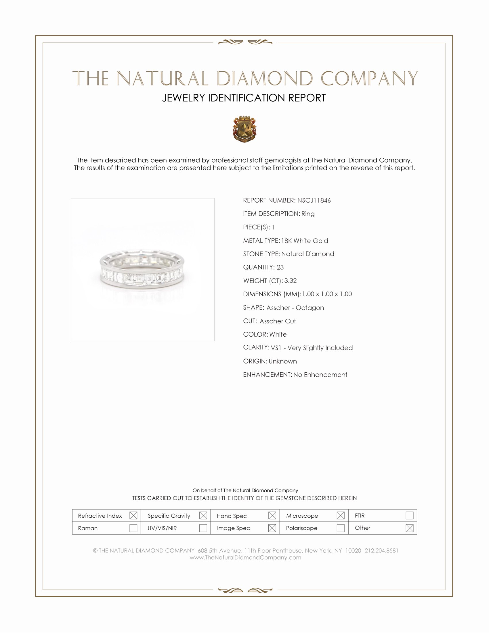 3.32 Ct. Natural Diamond Accent Stones Ring, 18K White Gold