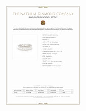 3.32 Ct. Natural Diamond Accent Stones Ring, 18K White Gold Scan Report
