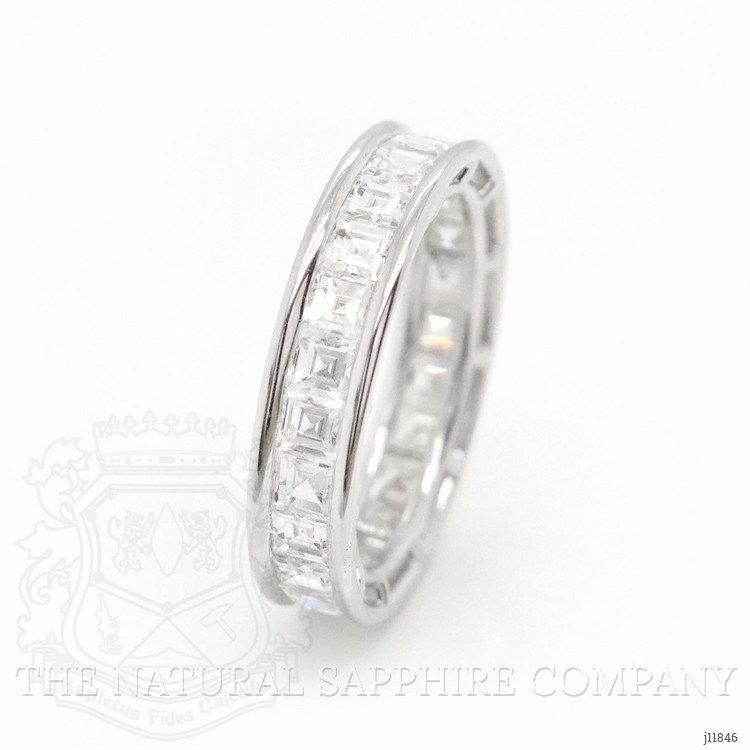 3.32 Ct. Natural Diamond Accent Stones Ring, 18K White Gold