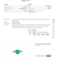 2.62 Ct.Tw.Total Carat Weight Emerald and Natural Diamond Three Stone Ring, Platinum 950 Pdf