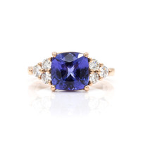 2.73 Ct. Tanzanite 14K Rose Gold ring