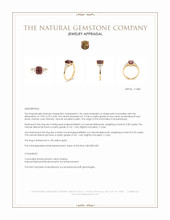 1.94 Ct. Pink Tourmaline and Natural Diamond Accent Stones Ring, 14K Yellow Gold Appraisal