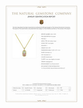 2.00 Ct. Watermelon Tourmaline and Natural Diamond Pave Pendant, 18K Yellow Gold Scan Report