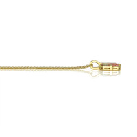 2.00 Ct. Watermelon Tourmaline and Natural Diamond Pave Pendant, 18K Yellow Gold Image