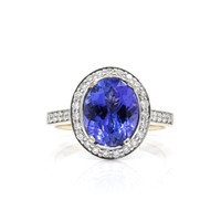 2.96 Ct. Tanzanite 18K White Gold ring