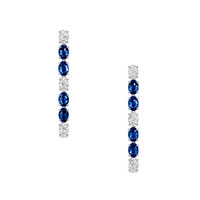 1.70 Ct.Tw. Sapphire 18K White Gold earring