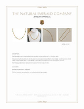 0.69 Ct. Emerald Bezel Pendant, 14K Yellow Gold Appraisal