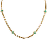 0.69 Ct. Emerald 14K Yellow Gold pendant
