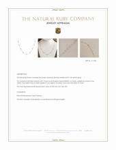 0.66 Ct. Ruby Bezel Necklace, 14K Yellow Gold Appraisal