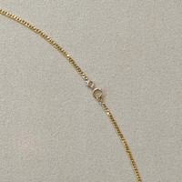 1.02 Ct. Emerald and Natural Diamond Halo Necklace, 14K Yellow Gold Image