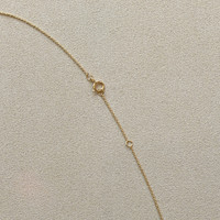 0.36 Ct. Emerald and Natural Diamond Halo Necklace, 18K Yellow Gold Image