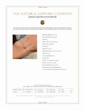 0.45 Ct.Tw.Total Carat Weight Pink Sapphire and Natural Diamond Halo Bracelet, 18K Yellow Gold Scan Report