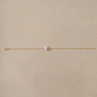 0.45&nbsp;Ct.Tw.Total Carat Weight Pink Sapphire and Natural Diamond Halo Bracelet, 18K Yellow Gold Image
