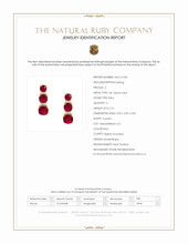 2.16 Ct.Tw.Total Carat Weight Ruby and Natural Diamond Pave Earrings, 14K Yellow Gold Scan Report
