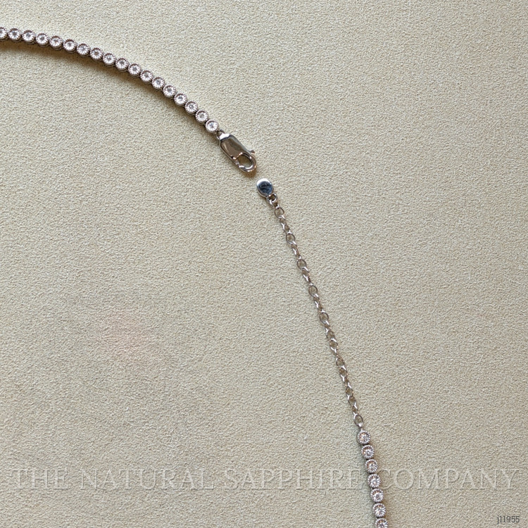 2.51 Ct. Emerald and Natural Diamond Pave Necklace, 14K White Gold