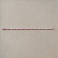 5.64&nbsp;Ct.Tw.Total Carat Weight Pink Sapphire and Natural Diamond Tennis/Line Bracelet, 14K White Gold Image