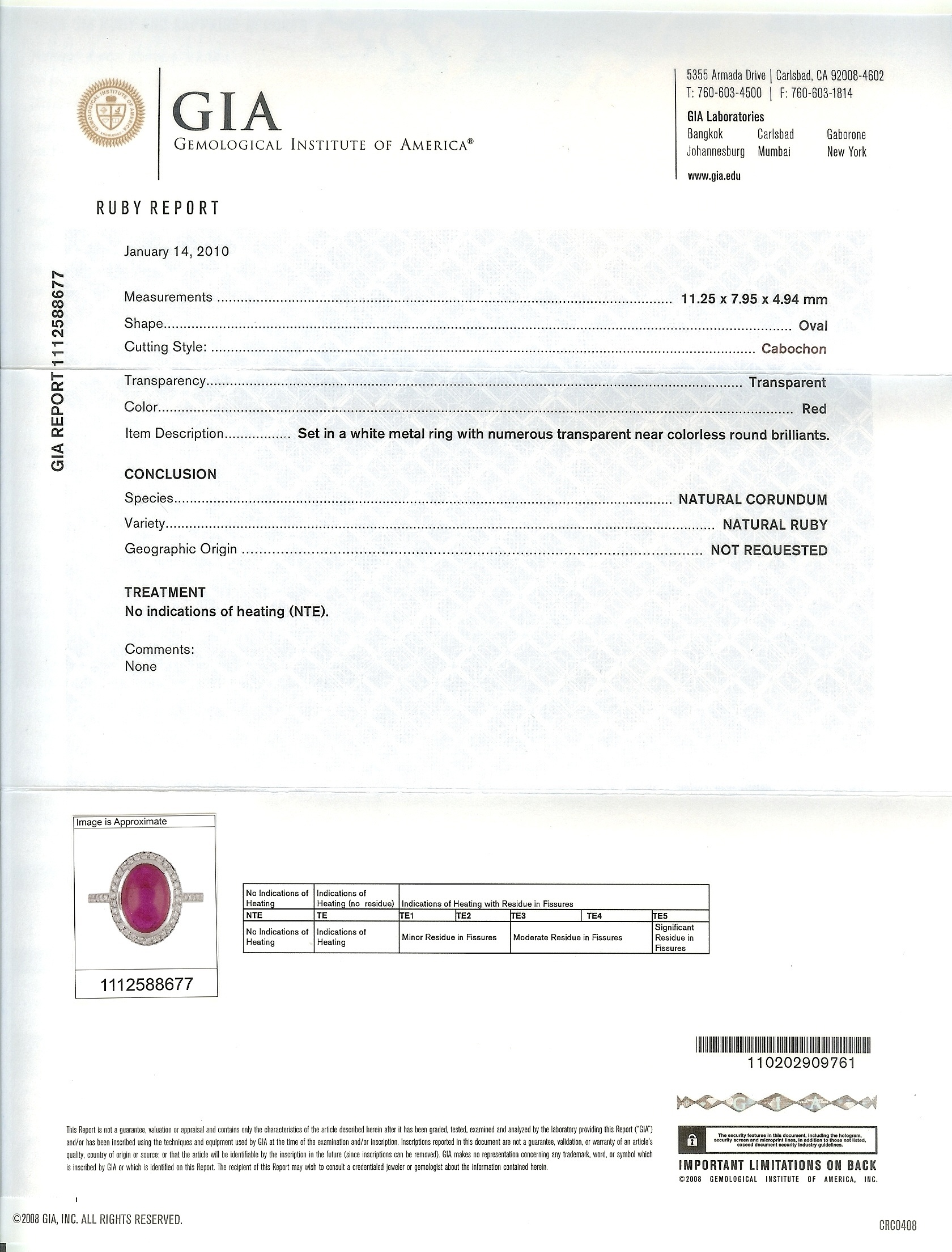 4.57 Ct. Ruby and Natural Diamond Pave Ring, Platinum 950