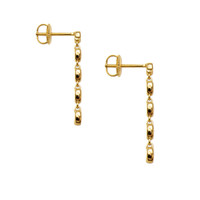 1.68&nbsp;Ct.Tw.Total Carat Weight Pink Sapphire Hoops Earrings, 14K Yellow Gold Image