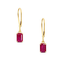 1.30 Ct.Tw. Ruby 14K Yellow Gold earring