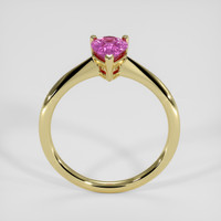 1.29 Ct. Purplish Pink Sapphire Solitaire Ring, 14K Yellow Gold Image