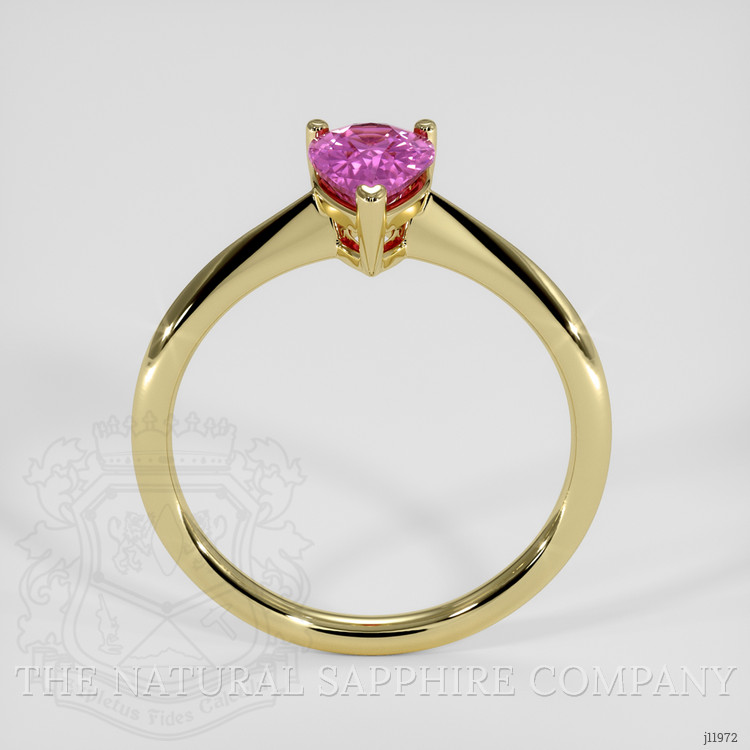 1.29 Ct. Purplish Pink Sapphire Solitaire Ring, 14K Yellow Gold