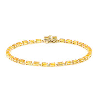 6.80 Ct.Tw. Sapphire 14K Yellow Gold bracelet
