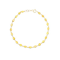 3.93 Ct.Tw. Sapphire 14K Yellow Gold bracelet