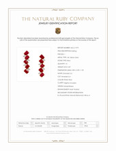 2.60&nbsp;Ct.Tw.Total Carat Weight Pinkish Red Ruby and Natural Diamond Studs Earrings, 14K Yellow Gold Scan Report