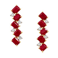 2.60 Ct.Tw. Ruby 14K Yellow Gold earring