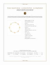 3.01 Ct.Tw.Total Carat Weight Multi Color White Opal (Light Opal) Bezel Bracelet, 14K Yellow Gold Scan Report