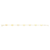 3.01 Ct.Tw.Total Carat Weight Multi Color Opal Bezel Bracelet, 14K Yellow Gold Image