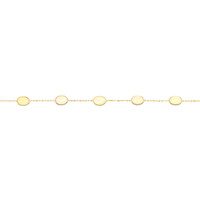 3.01 Ct.Tw.Total Carat Weight Multi Color Opal Bezel Bracelet, 14K Yellow Gold Image