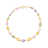 4.67 Ct.Tw. Sapphire 14K Yellow Gold bracelet
