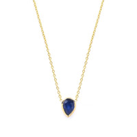 0.46 Ct. Sapphire 14K Yellow Gold necklace