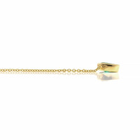 0.40 Ct. Emerald Bezel Necklace, 18K Yellow Gold Image