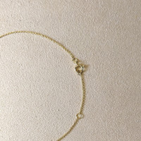 0.40 Ct. Emerald Bezel Necklace, 18K Yellow Gold Life Style
