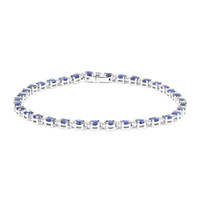 5.76 Ct.Tw. Sapphire 18K White Gold bracelet