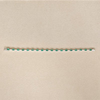 3.78 Ct.Tw.Total Carat Weight Emerald and Natural Diamond Tennis/Line Bracelet, 18K White Gold Life Style