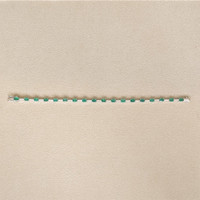 3.78 Ct.Tw.Total Carat Weight Emerald and Natural Diamond Tennis/Line Bracelet, 18K White Gold Life Style