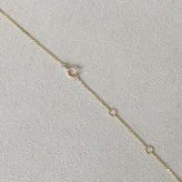 4.40 Ct. Orange Sapphire and Natural Diamond Bezel Necklace, 14K Yellow Gold Life Style