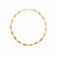 5.06 Ct.Tw. Sapphire 14K Yellow Gold bracelet